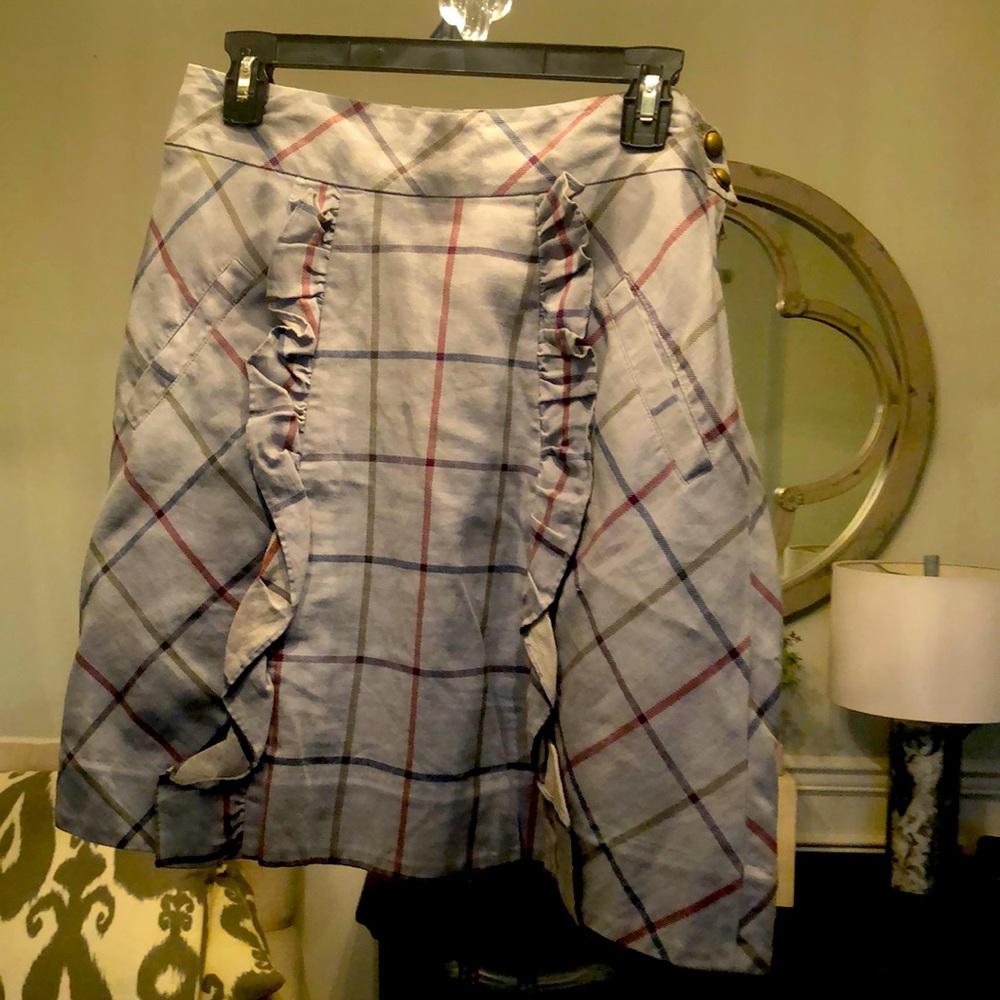 Anthropologie size 8 plaid skirt